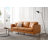 85" Faux Leather Square Arm Sofa-601280422