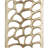 Gold Aluminum Metal Abstract Cutouts Home Wall Decor, Set of 2 7"W, 22"H