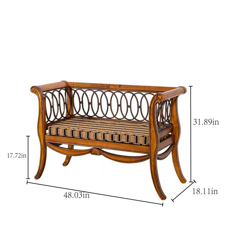 Banc double rembourré American