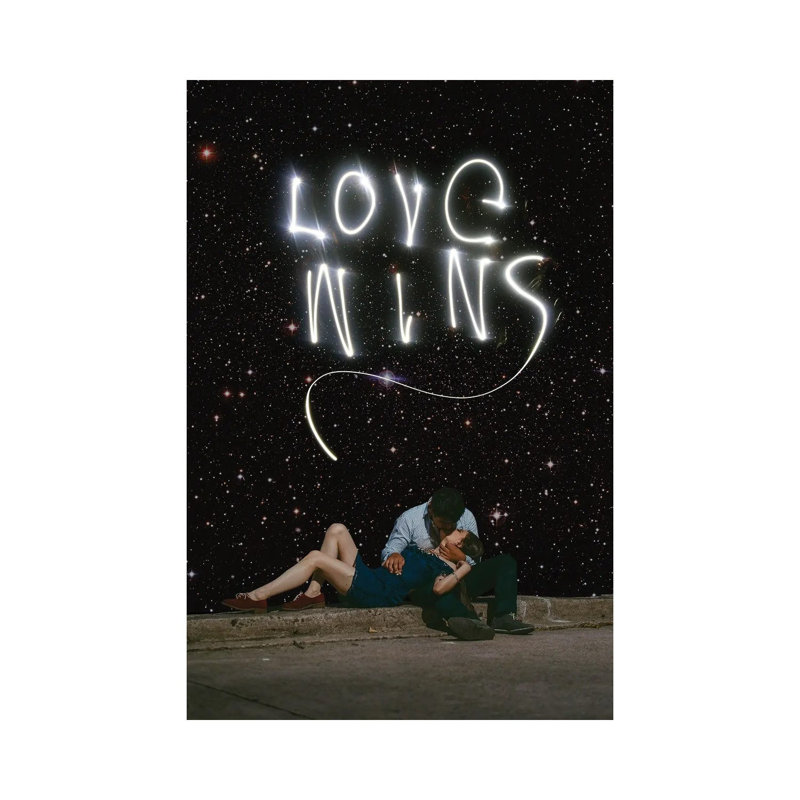 Love Wins 1 Piece Wrapped Canvas Wall Art, 66.04 cm H x 45.72 cm W