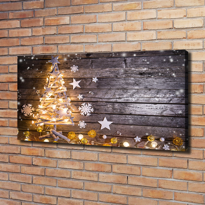 Illuminated Christmas Tree - Wrapped Canvas Print