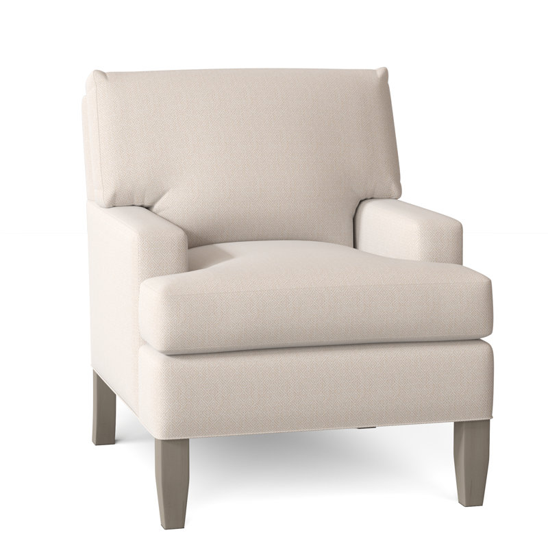 Huntington 31" Wide Down Cushion Armchair, Rylee Dusk, Gray, 37" H x 31" W x 37" D