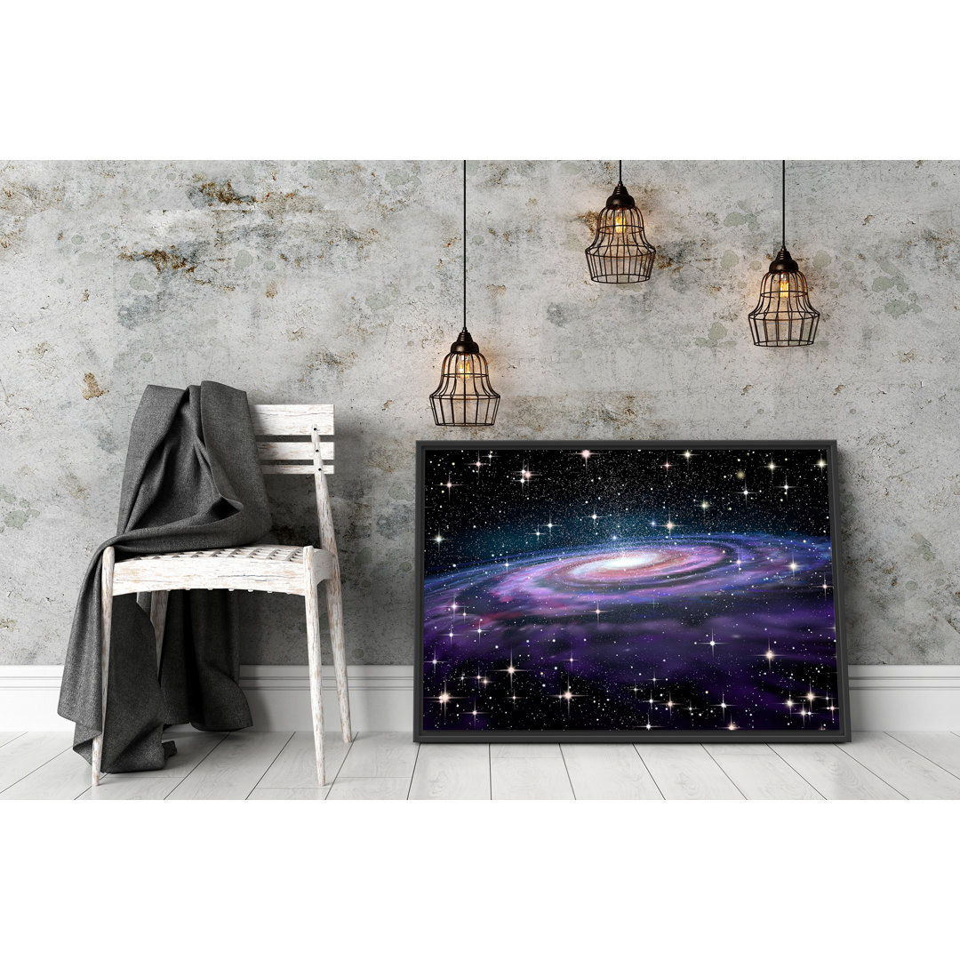 Spiral Galaxy Gerahmter Grafikdruck