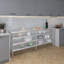 14 po X 84 po Table en acier inoxydable avec trois tablettes inférieures-117042514