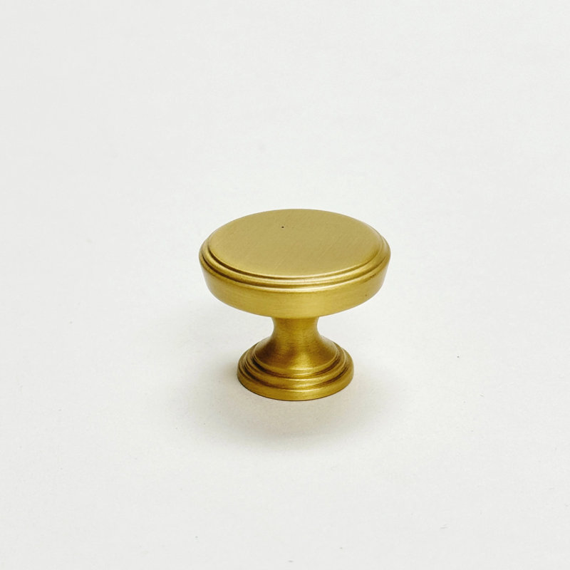 Satin Brass Marion 1-1/4" Diameter Round Solid Brass Knob