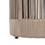 Weather - Mobilier de patio pour table d'appoint en corde et en bois, 18,68 pouces de hauteur, convenant au chevet avec utilisation détaillée, 15 de large, capacité de 175 lb-1199000036