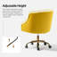 Chaise de travail en velours Doreen-1216894330