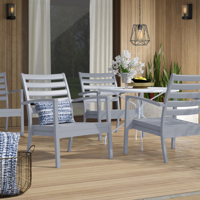 Quadis Upholstered Club Chair, Taupe, Canvas Natural Sunbrella® Canvas
