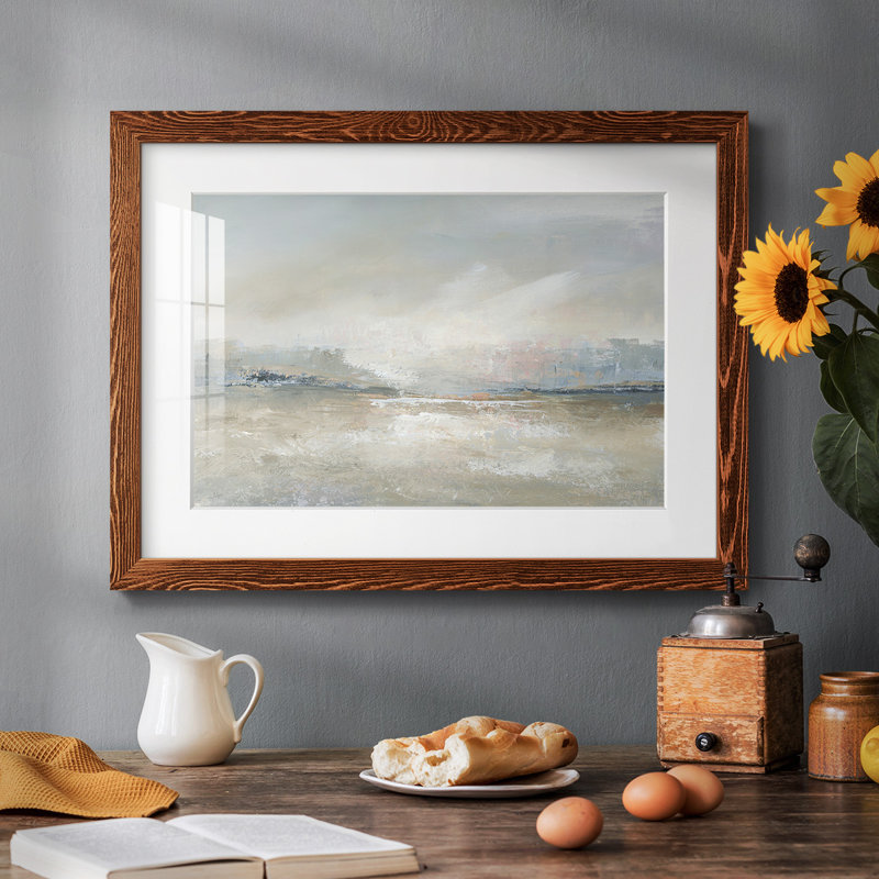Horizon Haze, reproduction d'art encadrée, H 28 po x l 42 po x P 1,5 po, Érable