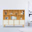 Storage Bookcase, Open Bookshelf With Solid Wood Legs, Standing Open Bookshelf With 11 Compartments-114814315