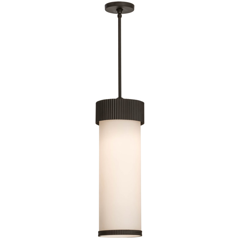 Luminaire suspendu cylindrique simple 1 lumière Cilindro, H 39,5 po x l 8 po x P 8 po