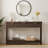 51-Inch Modern Water Ripple Console Table With 3 Wooden Drawers, Slim Entryway & Behind Sofa Table For Living Room, Hallway & Foyer, Farmhouse Accent-123696804