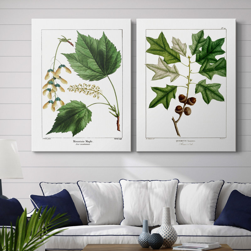 " Mountain Maple " 2 - Pieces, No Mat, 40" H x 60" W x 1" D, Wrapped Canvas