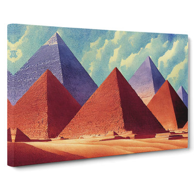 Pyramids In The Desert Vol.2 - Wrapped Canvas