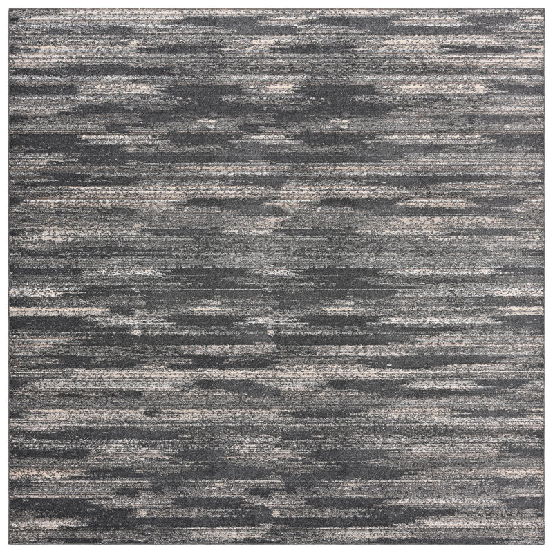 Jasper Area Rug, Non Slip, Abstract Rug, Foldable, Stain Resistant Rugs for Living Room, Bedroom, Modern, Cinder Gray/Earth Tone