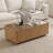 Glass Top Coffee Table with Drawers
