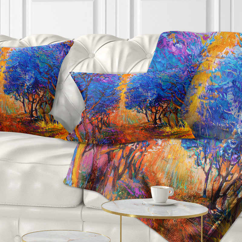 Coussin paysage paysage d'automne, Rectangulaire, 12 po x 20 po