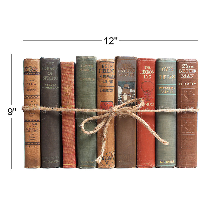 Vintage Cabin Snook Decorative Book Set