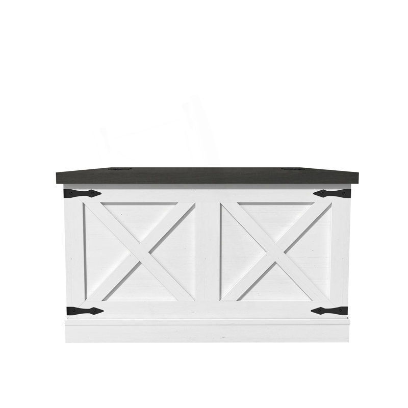 Table basse de style campagnard, table centrale carrée, table de cocktail rustique avec plateau relevable à charnière