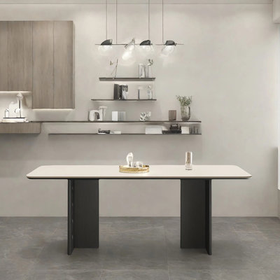 Simple and durable rectangular dining table