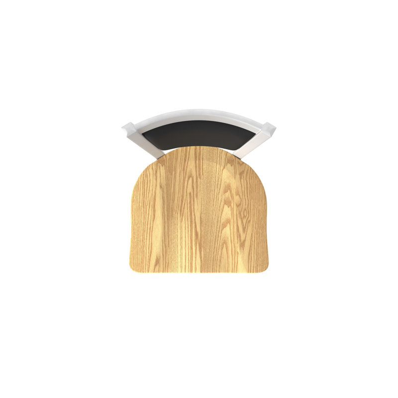 Tabouret pivotant Hadleigh, Nickel anodisé, Chêne naturel, Tabouret de bar (siège d'une hauteur de 36 po)