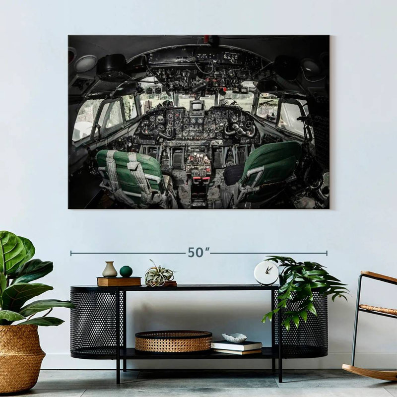 Cockpit d'avion Mehar Retro, H 34 po x l 51 po