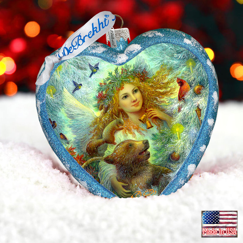 Limited Edition 5.5'' Glass Animals Holiday Shaped Ornament