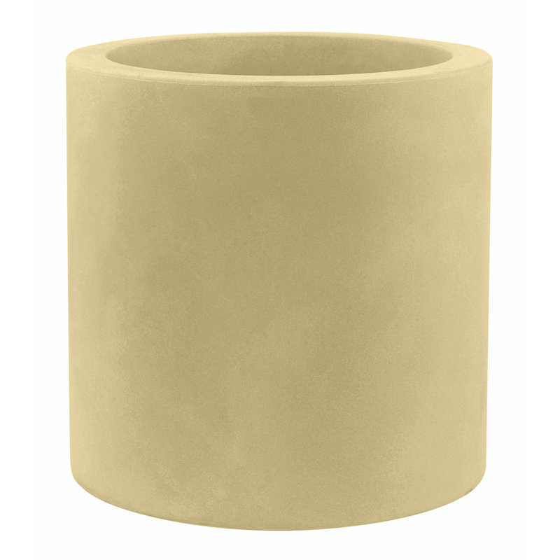 Cilindro Resin Pot Planter, Steel, 16.25" H x 15.75" W x 15.75" D