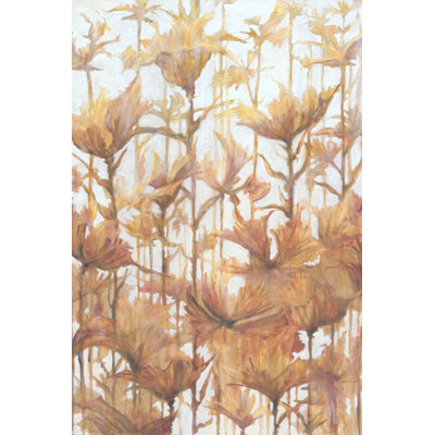 Yellow Floral - Wrapped Canvas Painting