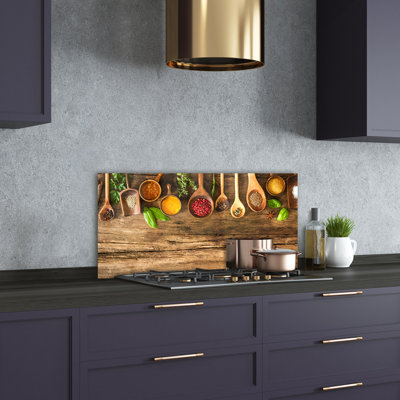 Lizandra 50cm W x 100cm L Glass Peel and Stick Panel