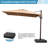 Herrell 11' x 9' Rectangular Cantilever Umbrella without Weighted Base-1200953528