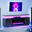  Meuble télé 70 po pour téléviseur de 75 po ou moins Blakelee, meuble multimédia avec foyer électrique inclus-485348643-528671228