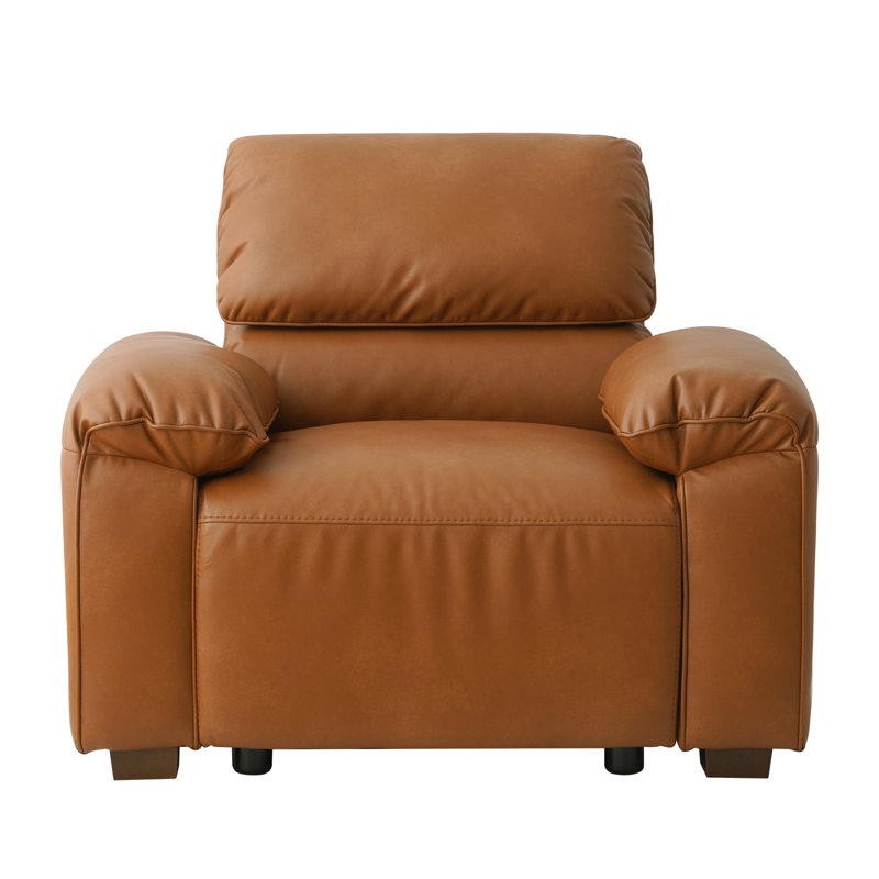 43'' Faux Leather Armchair