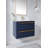 Magdaly 30'' Blue Modern Wall Mounted Single Bathroom Vanity Set with Two Drawers