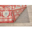 Tapis décoratif en laine rouge de conception unique 8 pi 3 po x 9 pi 6 po noué à la main New Age