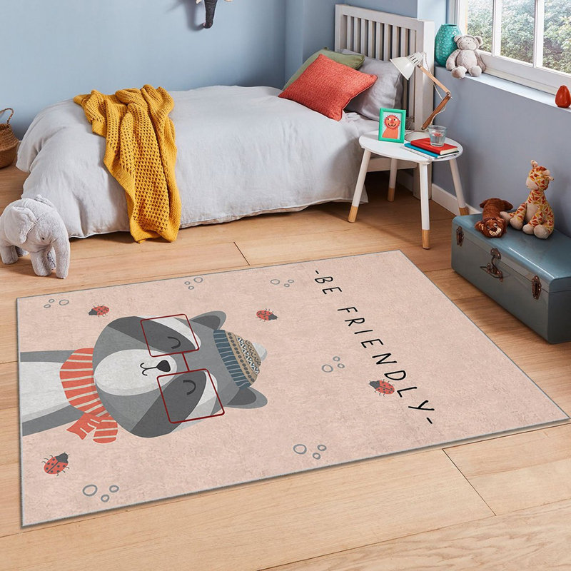 Luxurious Polyester Area Rug, 5.2 x 7.5 ft | 740 g/m², Non-Slip Felt Dot Underside, Laminated Sponge for Durability | Antibacterial, Easy Clean, Machine Washable at 86°F, Stunning Digital Print on Velvet Fabric