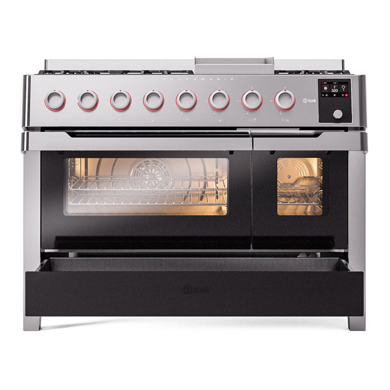 ILVE Panoramagic 48 in Dual Fuel Range, Liquid Propane