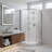 Monaco 38 In. W X 38 In. D X 75 In. H Framed Round Corner Chrome Shower Kit-120146608