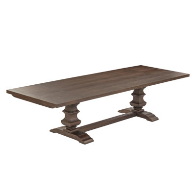 Emerson Dark Brown Wood Extendable Dining Table
