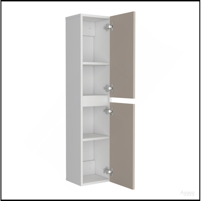 Solution de rangement murale moderne pour deux pièces Nettleton
