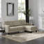 Tapis d'intérieur beige / brun à envers antidérapant lavable à la machine pour le salon, la chambre à coucher et le couloir-875329924-875329929