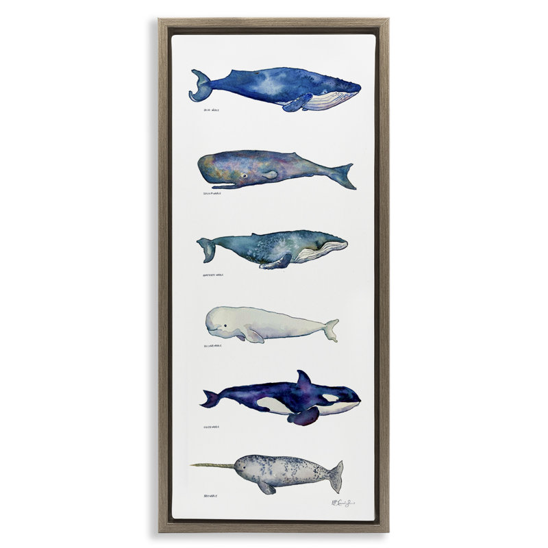 Art maritime sur toile, "Marine maritime" par MB Cunningham, Cadre flottant orme Montalcino, H 25 po x l 11 po
