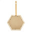 Miroir d'appoint mural 2 pièces, miroir hexagonal pour la décoration intérieure
