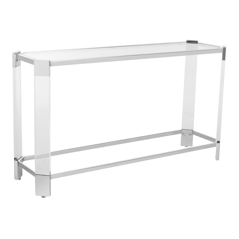 Charleston 52'' Glass Top Console Table