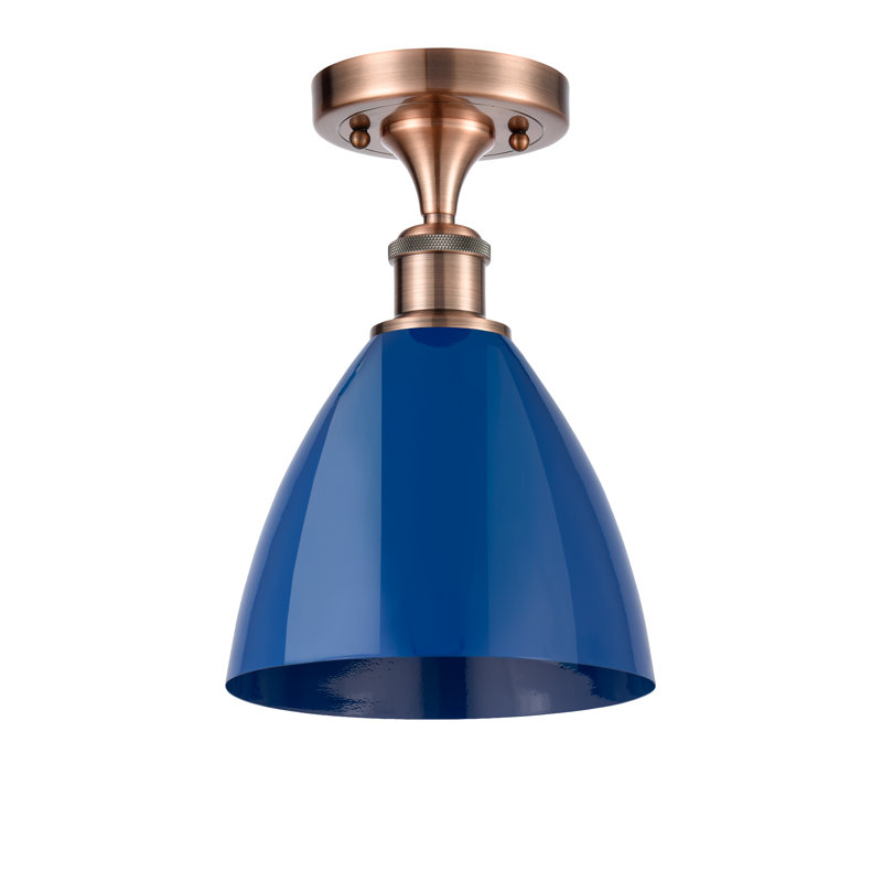 Semi encastrement, Bleu, Cuivre antique
