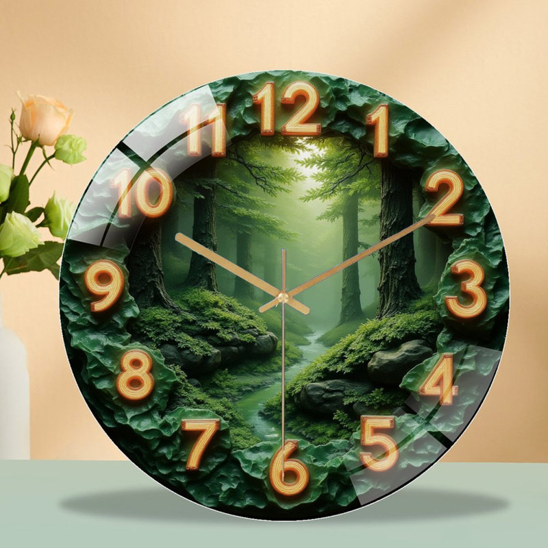 Horloge murale forêt 12 po
