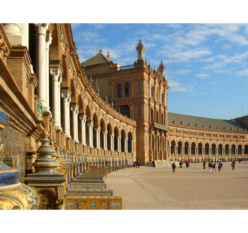 Plaza de Espana, Espagne, H 14 po x l 18 po