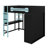 Space-Saving Elevated Sleep Station Featuring Built-in Study Area, Clothing Rack, and Dynamic Color Effects-1131598658