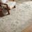 Kulas Global Floral Beige/ Blue Area Rug-1510532715