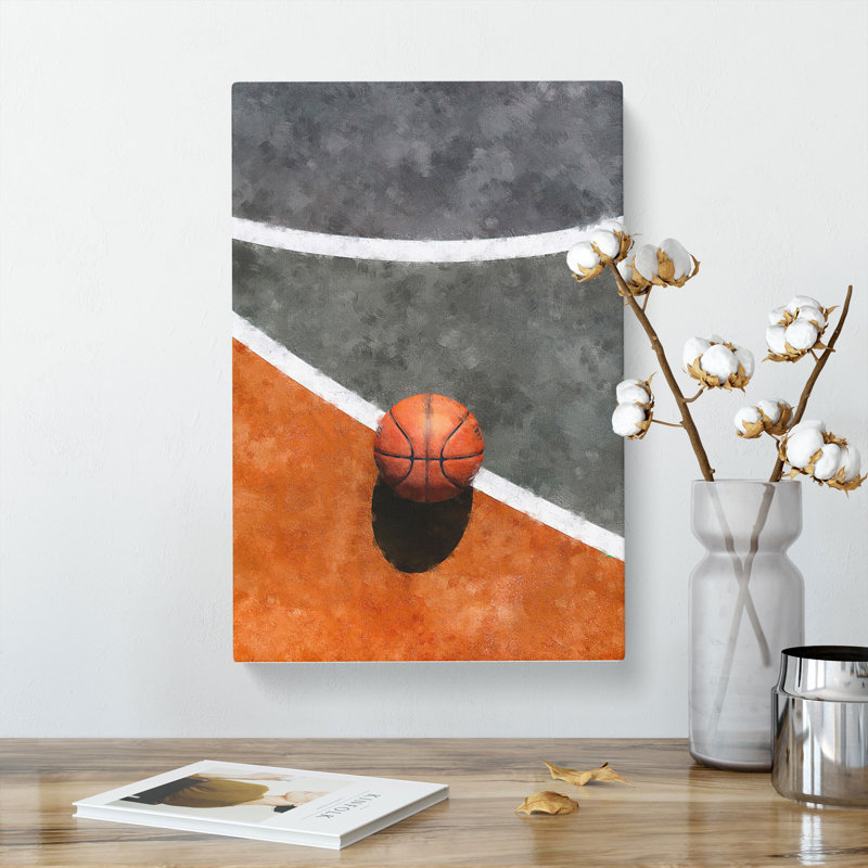 Basketball Court - Wrapped Canvas, 60cm H x 40cm W x 3cm D